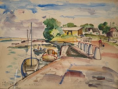 A. Rowo (XX century) Le Croisic

Mixed media...