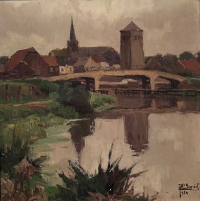 Jean-Baptiste Scoriel (1883 - 1956) La Sambre...