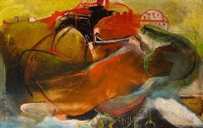 Enrico Visani (1938) Riposo sotto le cattedrali,...
