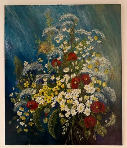 Bouquet of wildflowers
Oil on canvas depicting...