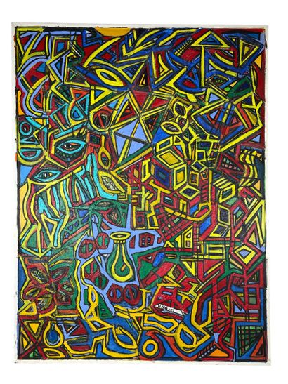 Walter Spruyt (1947) Cubist vases (1999)
Acrylic...