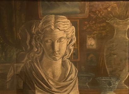 Bust of a young woman - 20th century

Pastel...
