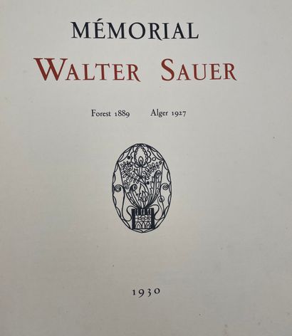 Walter Sauer (1889-1927) - Memorial

Brussels,...