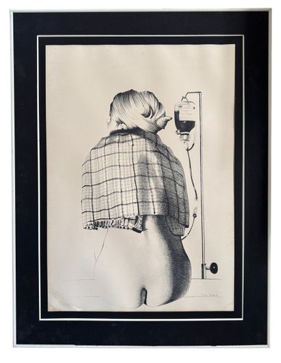 Roland Delcol (1942) - Nu de dame vu de dos
Lithographie...
