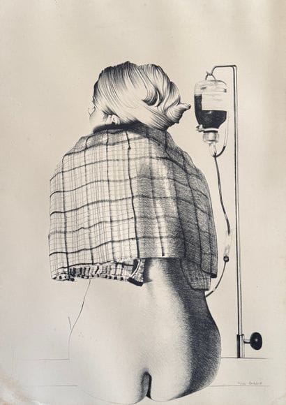 Roland Delcol (1942) - Nu de dame vu de dos
Lithographie...