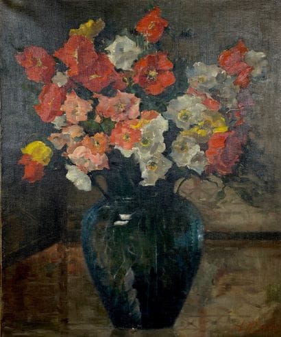 Henri Moreau (1869 1943) Bouquet de fleurs...