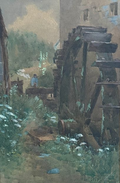 Mundeleer (XX century) Water mill scene

Watercolor...