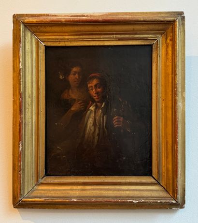 Genre scene - 19th century
Oil on panel depicting...