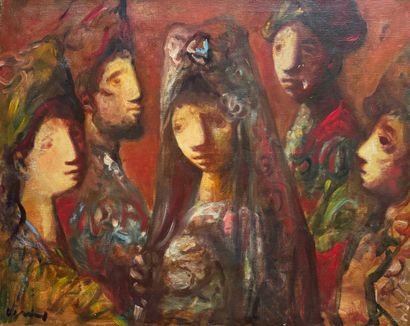 Sylvain Vigny (1903 -1970) - Groupe de figures...