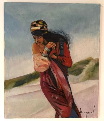 Birgit Malcorps (XX siècle) Femme dans les...