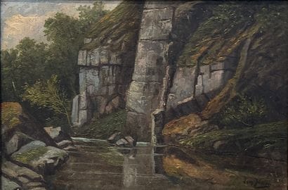 Léon Jamin (1872 - 1944) - River landscape...