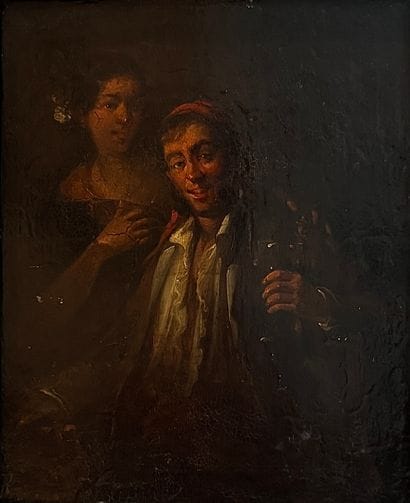 Genre scene - 19th century
Oil on panel depicting...