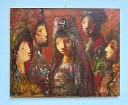 Sylvain Vigny (1903 -1970) - Groupe de figures...