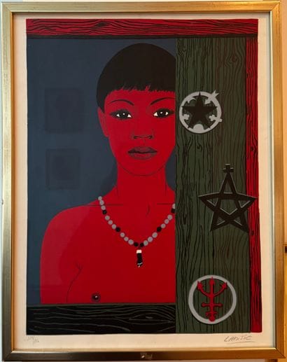 Félix Labisse (1905-1982) Woman in Red
Color...