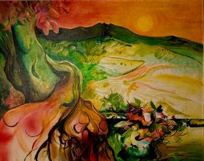 Enrico Visani (1938) - Bees at the sunset...