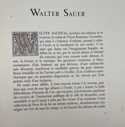 Walter Sauer (1889-1927) - Memorial

Brussels,...