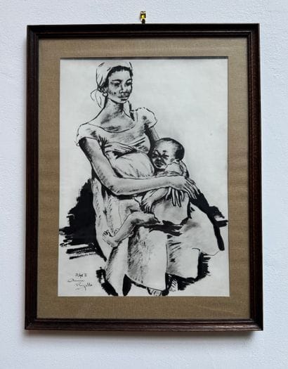 Annie Rigelle (XX century) - Maternity
Ink...