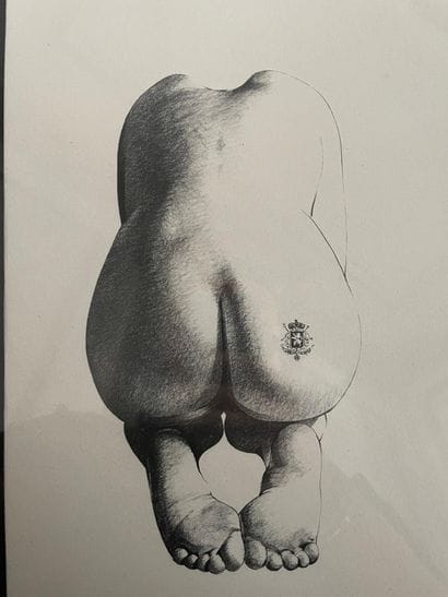 Roland Delcol (1942) - Nu au blason
Lithographie...