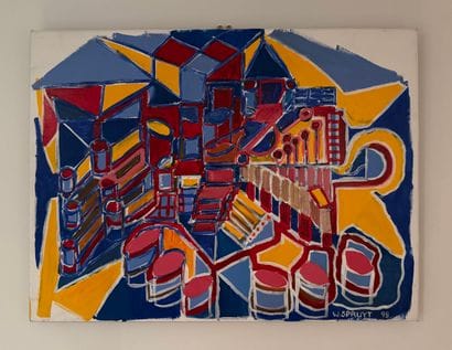 Walter Spruyt (1947) Cylindrical composition...