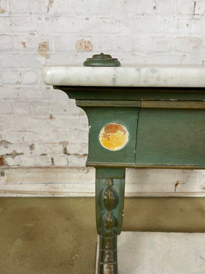 Console à plateau de marbre - Style Renaissance,...