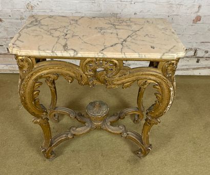 Console de style Louis XV
Console en bois...