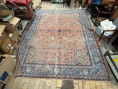 Very large Kachan / Isfahan carpet with floral...