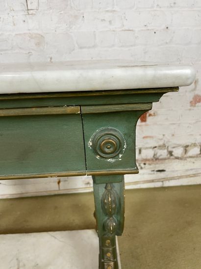 Console à plateau de marbre - Style Renaissance,...