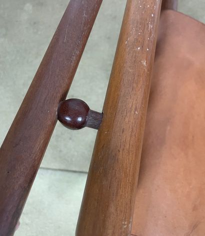 Fauteuil pliant à bascule de style campagne...