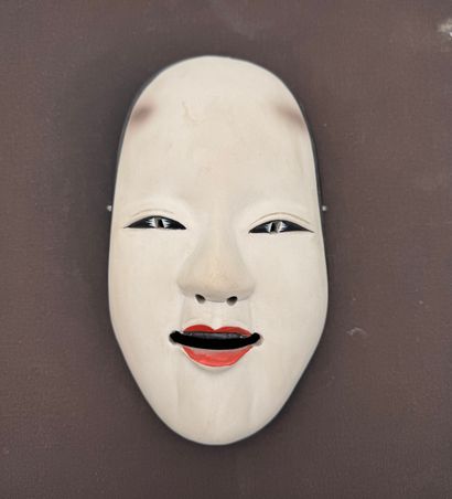 Panel-mounted Japanese-style Noh theater...