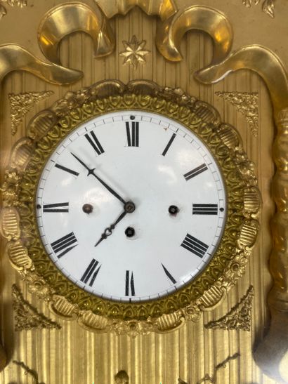 Rahmenuhr (horloge-cadre) de style Biedermeier...