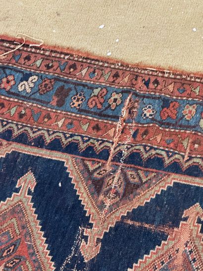 Caucasian rug with geometric design
Wool...