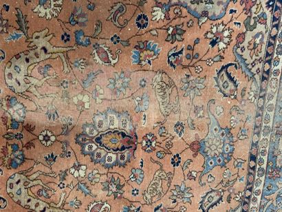 Very large Kachan / Isfahan carpet with floral...
