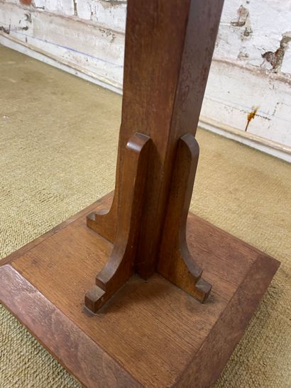 Guéridon en bois à plateau marqueté - Travail...