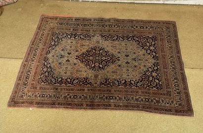Medallion-decorated wool rug in the style...