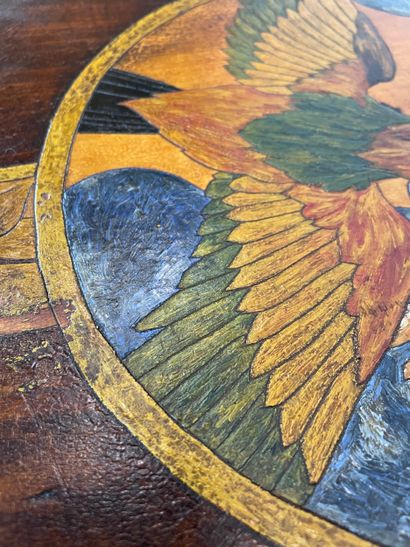 Table d’appoint tripode - Plateau marqueté...