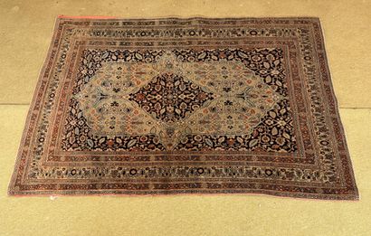 Medallion-decorated wool rug in the style...