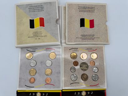 Lot de 4 coffrets Fleur de Coin - Belgique

Ensemble...