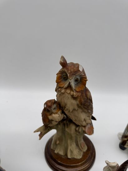 Lot de sujets en porcelaine à décor d’oiseaux
Ensemble...