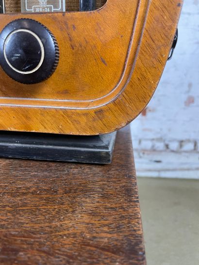 Orion - Poste de radio vintage en bois (Hongrie,...