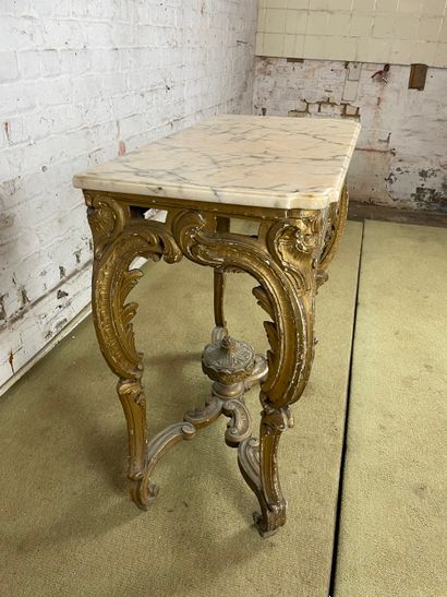 Console de style Louis XV
Console en bois...