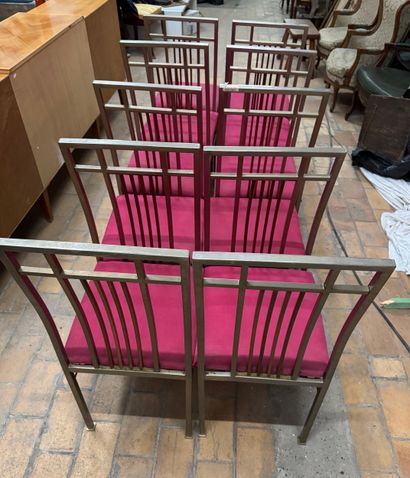 Suite de 10 chaises en métal - vers 1980/2000
Chaises...
