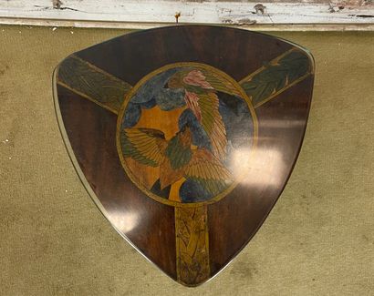 Table d’appoint tripode - Plateau marqueté...