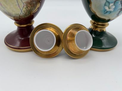 Caverswall China Co. Ltd - Paire de vases...