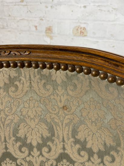 Paire de bergères de style Louis XV (début...