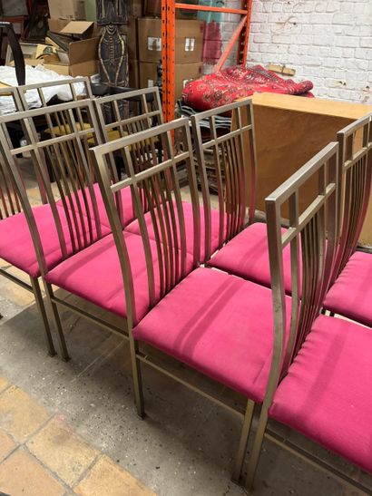Suite de 10 chaises en métal - vers 1980/2000
Chaises...
