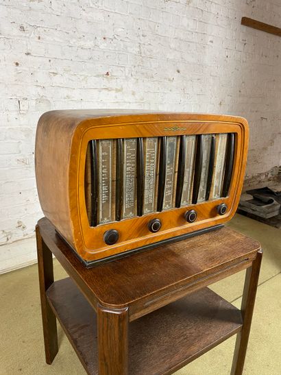 Orion - Poste de radio vintage en bois (Hongrie,...