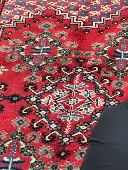 Heriz geometric rug / Azerbaijan
Bright red...