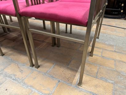 Suite de 10 chaises en métal - vers 1980/2000
Chaises...