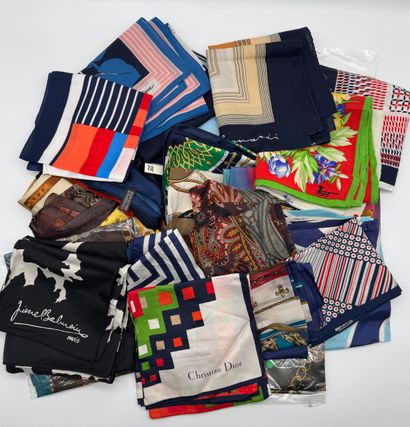 Lot de foulards de marques et qualités diverses
Ensemble...