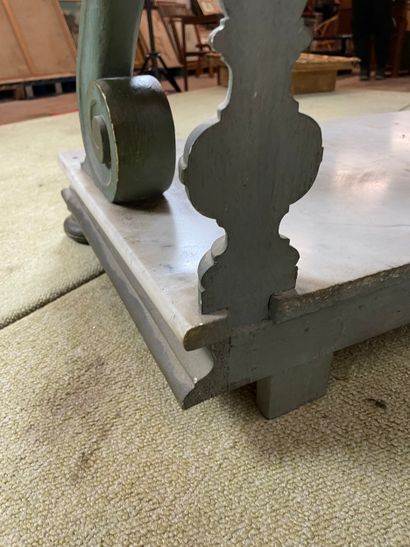Console à plateau de marbre - Style Renaissance,...
